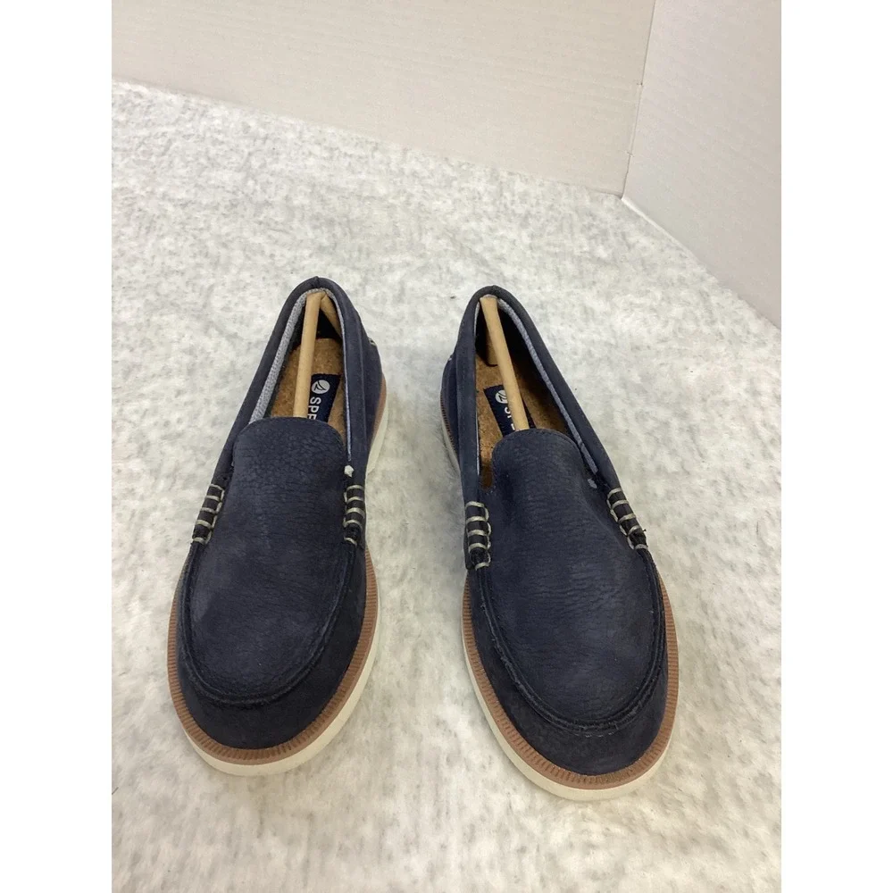 Sperry Mens A/O Venetian DS Nubuck‎ Navy Marine Boat Shoes STS25570 Size 4M